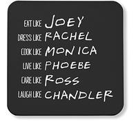 Hippowarehouse Be like Rachel Monica Phoebe Joey Chandler Ross printed coaster gloss finish durable backing 9cm x 9cm 2 pack