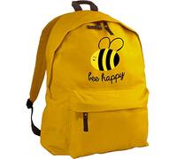 HippoWarehouse Bee Happy Backpack ruck Sack Dimensions: 31 x 42 x 21 cm Capacity: 18 litres