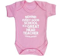 Hippowarehouse Behind every good school is a great head teacher baby vest bodysuit (short sleeve) boys girls