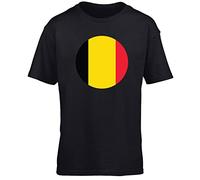 Hippowarehouse Belgium Flag Kids Children's Short Sleeve t-Shirt