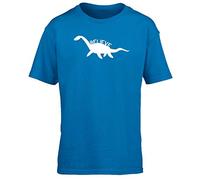 Hippowarehouse Believe loch Ness Monster Kids Children's Short Sleeve t-Shirt Sapphire Blue