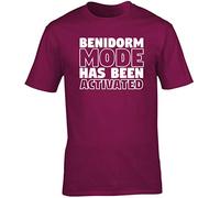 Hippowarehouse Benidorm Mode has Been Activated Unisex Short Sleeve t-Shirt Maroon