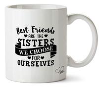 Hippowarehouse Best Friends are The Sisters we Choose for Ourselves Printed Mug Cup Ceramic 10oz