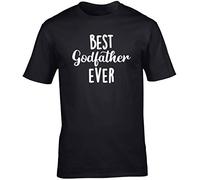 Hippowarehouse Best Godfather Ever Unisex Short Sleeve t-Shirt (Specific Size Guide in Description) Black