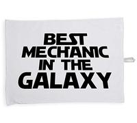 Hippowarehouse Best Mechanic in the Galaxy Tea Towel Eco Printed Dish Cloth Kitchen accessory 50cmx70cm 100% Cotton