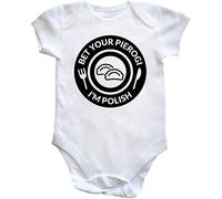 Hippowarehouse Bet your pierogi I'm polish baby vest bodysuit (short sleeve) boys girls