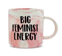 Hippowarehouse Big Feminist Energy Printed Mug Various Colour Options Ceramic Cup Kitchenware 11oz