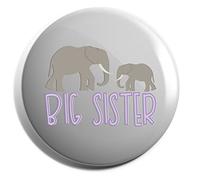 Hippowarehouse Big sister elephant Badge Various Sizes 38mm 50mm 75mm