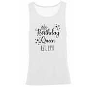 Hippowarehouse Birthday Queen est Vest Scoop Sleeve Unisex Tank top White