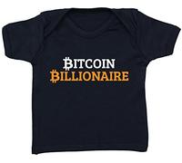 Hippowarehouse Bitcoin Billionaire Baby Unisex t-Shirt Short Sleeve Black