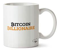 Hippowarehouse Bitcoin Billionaire Printed Mug Various Colour Options Ceramic Cup Kitchenware 10oz
