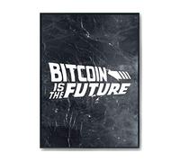 Hippowarehouse Bitcoin is the Future Printed Poster A4 Wall Art Design Classroom Room Gym Office Décor