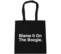 Hippowarehouse blame it on the boogie Tote Shopping Gym Beach Bag 42cm x38cm, 10 litres