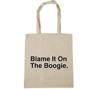 Hippowarehouse blame it on the boogie Tote Shopping Gym Beach Bag 42cm x38cm, 10 litres