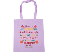 Hippowarehouse Blessed are those who spoil and snuggle hug and hope pray and pamper for those shall be called mother Tote Shopping Gym Beach Bag 42cm x38cm, 10 litres