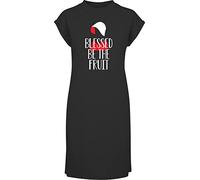 Hippowarehouse Blessed Be The Fruit t-Shirt Dress Women's Adults Nightie Nightdress Black