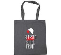 Hippowarehouse Blessed Be The Fruit Tote Shopping Gym Beach Bag 42cm x38cm, 10 litres