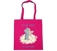 Hippowarehouse Blue bubbles - It's called self-care. Look it up - Dog Tote Shopping Gym Beach Bag 42cm x38cm, 10 litres