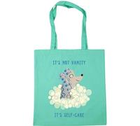 Hippowarehouse Blue bubbles - It's called self-care. Look it up - Dog Tote Shopping Gym Beach Bag 42cm x38cm, 10 litres