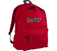 Hippowarehouse Bonjour Leopard Print Typography Wild Animal Safari Chic backpack ruck sack Dimensions: 31 x 42 x 21 cm Capacity: 18 litres