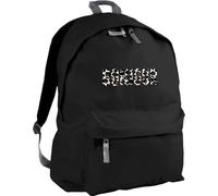 Hippowarehouse Bonjour Leopard Print Typography Wild Animal Safari Chic backpack ruck sack Dimensions: 31 x 42 x 21 cm Capacity: 18 litres