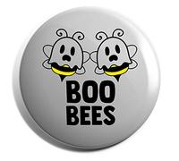 Hippowarehouse Boo bees Badge Various Sizes 38mm 50mm 75mm