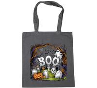 Hippowarehouse Boo Halloween Tote Shopping Gym Beach Bag 42cm x38cm, 10 litres