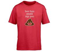 Hippowarehouse Boo hoo Smell My Poo Kids Children's Short Sleeve t-Shirt