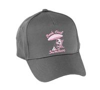 Hippowarehouse Book Girl Summer for Book Lovers Reading on The Beach Premium Printed 5 Panel Baseball Cap hat OneSize Adults Grey
