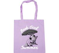 Hippowarehouse Book Girl Summer for Book Lovers Reading on the Beach Tote Shopping Gym Beach Bag 42cm x38cm, 10 litres