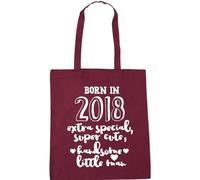 Hippowarehouse Born 2018 Extra Special, Super Cute, Handsome Little Man Baby Tote Shopping Gym Beach Bag 42cm x38cm, 10 litres