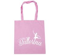 Hippowarehouse Born to be a Ballerina Tote Shopping Gym Beach Bag 42cm x38cm, 10 litres