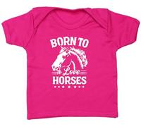 Hippowarehouse Born to Love Horses Baby Unisex t-Shirt Short Sleeve