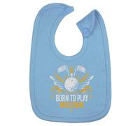 Hippowarehouse Born To Play Golf Dad Brother Daddy cotton baby nursing bib boys girls 35cmx22cm