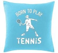 Hippowarehouse Born To Play Tennis Printed bedroom accessory cushion cover case 41x41cm