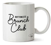 Hippowarehouse Bottomless Brunch Club Printed Mug Cup Ceramic 10oz
