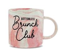 Hippowarehouse Bottomless Brunch Club Printed Mug Various Colour Options Ceramic Cup Kitchenware 11oz