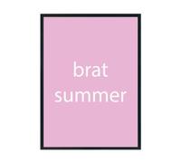 Hippowarehouse brat summer Printed Poster A3 Wall Art Design Classroom Room Gym Office Décor