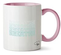Hippowarehouse Breathe Printed Mug Various Colour Options Ceramic Cup Kitchenware 11oz