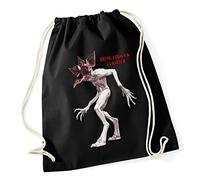 Hippowarehouse Bring Vodka and a Lighter demogorgon demon Drawstring Cotton School Gym Bag 37cm x 46cm, 12 litres