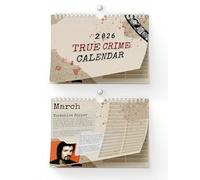 Hippowarehouse British True crime 2026 Calendar includes western serial killer birthdays A3