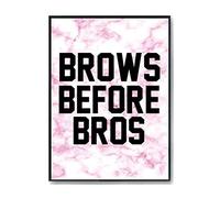 Hippowarehouse Brows before Bros Printed Poster A3 Wall Art Design Classroom Room Gym Office Décor