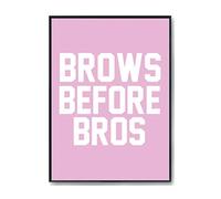 Hippowarehouse Brows before Bros Printed Poster A4 Wall Art Design Classroom Room Gym Office Décor