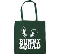 Hippowarehouse bunny squad Tote Shopping Gym Beach Bag 42cm x38cm, 10 litres