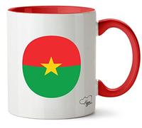 Hippowarehouse Burkina Faso Flag Printed Mug Various Colour Options Ceramic Cup Kitchenware 11oz