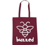 Hippowarehouse Buzzed Tote Shopping Gym Beach Bag 42cm x38cm, 10 litres