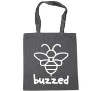 Hippowarehouse Buzzed Tote Shopping Gym Beach Bag 42cm x38cm, 10 litres