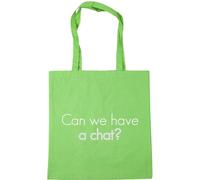 Hippowarehouse Can we have a chat? Tote Shopping Gym Beach Bag 42cm x38cm, 10 litres