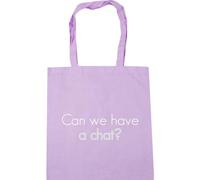 Hippowarehouse Can we have a chat? Tote Shopping Gym Beach Bag 42cm x38cm, 10 litres