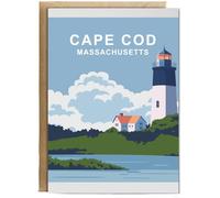 Hippowarehouse cape cod Massachusetts Birthday Card A5 Personalised with envelope for him for her Funny Cards for Men and Women Blank inside option